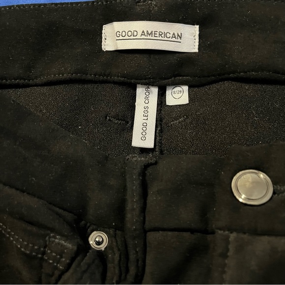 Good American Faux Suede Good Legs Crop Size 29 - Picture 6 of 7